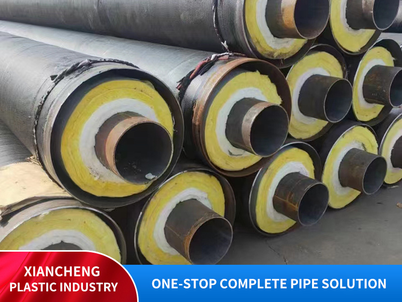 Steel jacketed steel insulated steel pipes