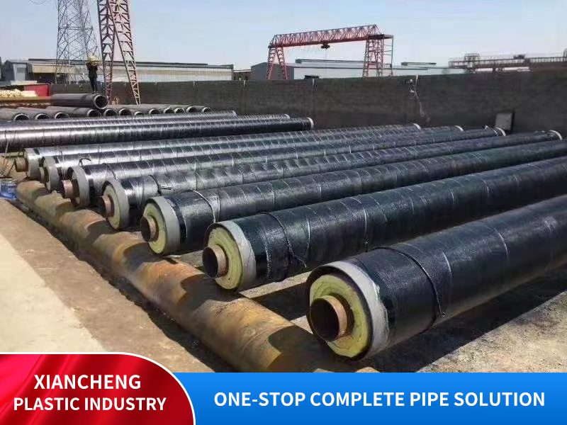 Steel jacketed steel insulated steel pipes