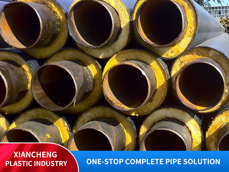 Steel jacketed steel insulated steel pipes